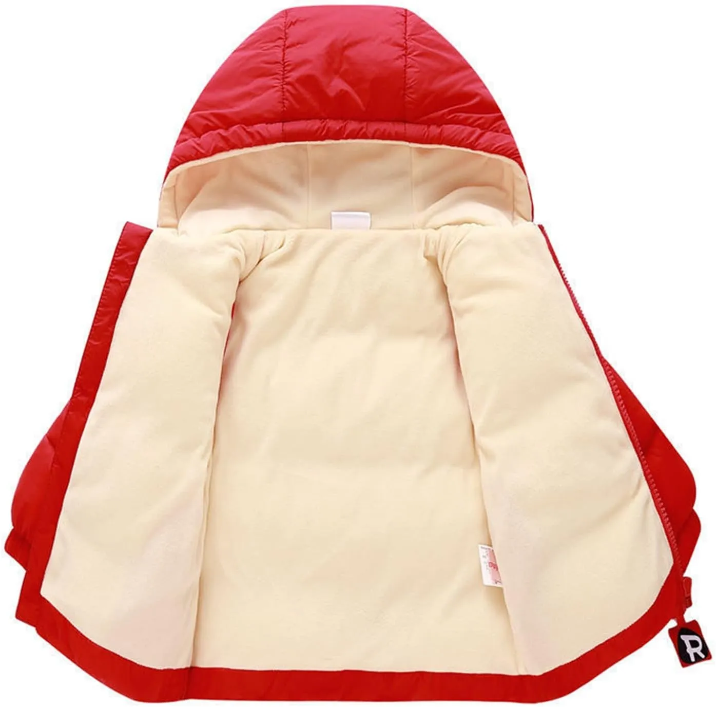 Kids Toddler Baby Girls Boys Winter Warm Thick Cotton Long Sleeve Bear Hooded Padded Clothes Coat Girls' Puffe