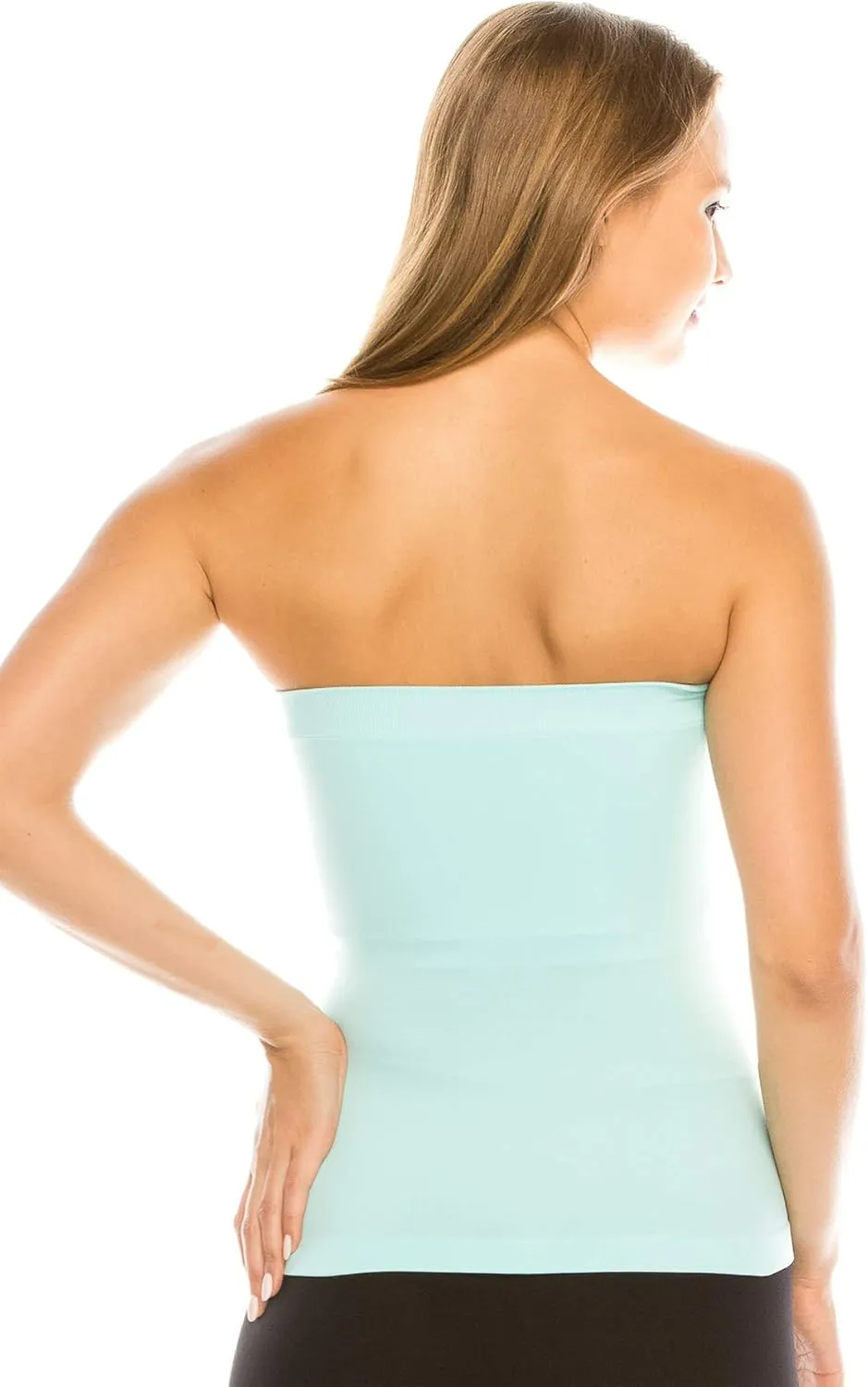 Kurve Medium Length Tube Top with Built-in Shelf Bra, UV Protective Fabric UPF 50  (Made with Love in The USA)