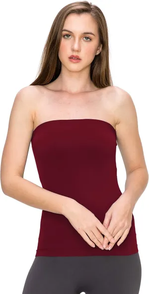 Kurve Medium Length Tube Top with Built-in Shelf Bra, UV Protective Fabric UPF 50  (Made with Love in The USA)