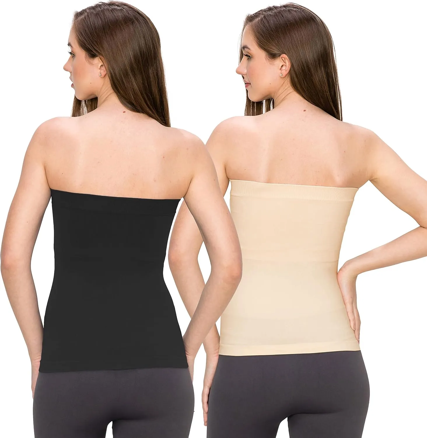 Kurve Medium Length Tube Top with Built-in Shelf Bra, UV Protective Fabric UPF 50  (Made with Love in The USA)