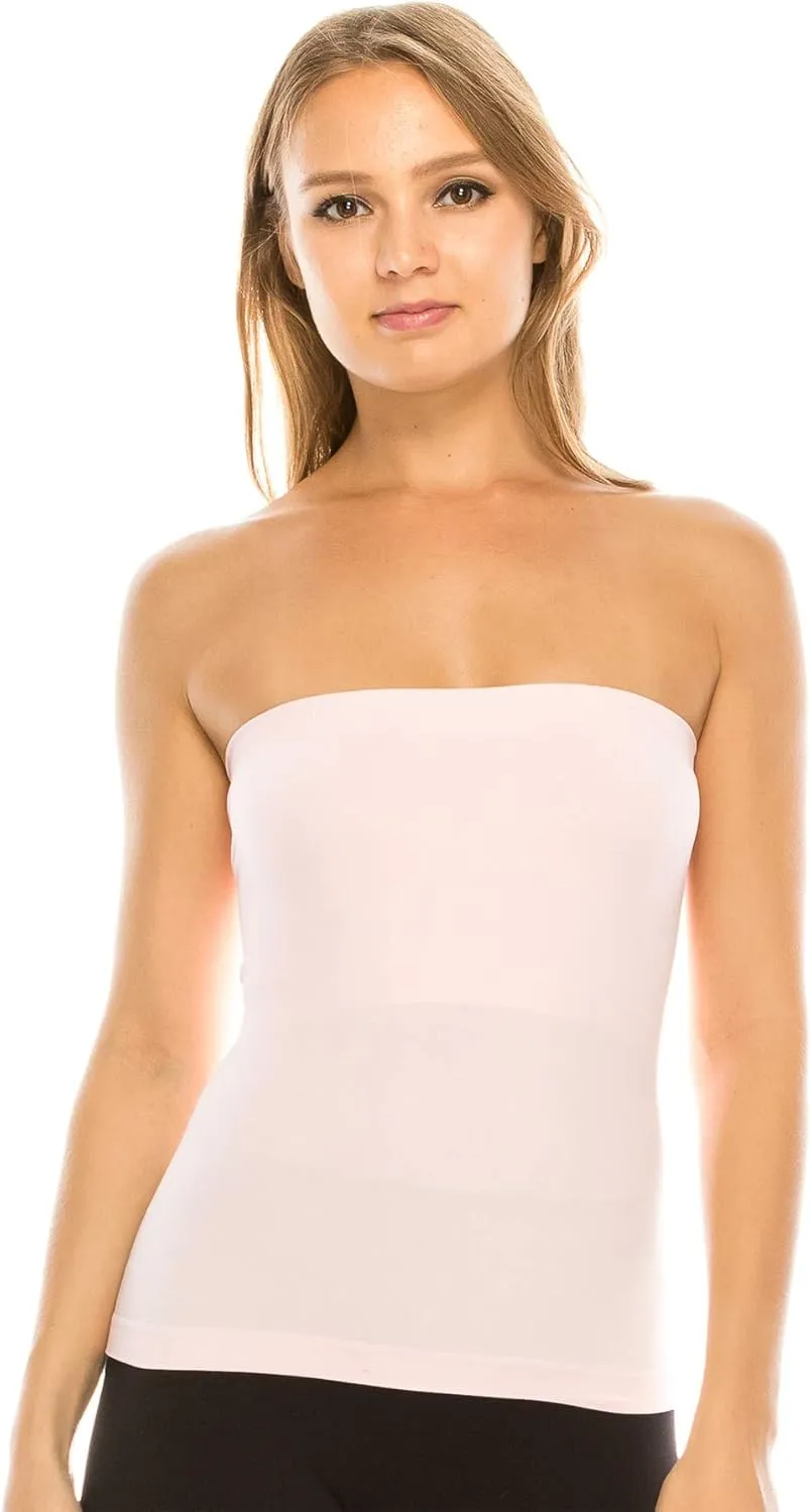 Kurve Medium Length Tube Top with Built-in Shelf Bra, UV Protective Fabric UPF 50  (Made with Love in The USA)