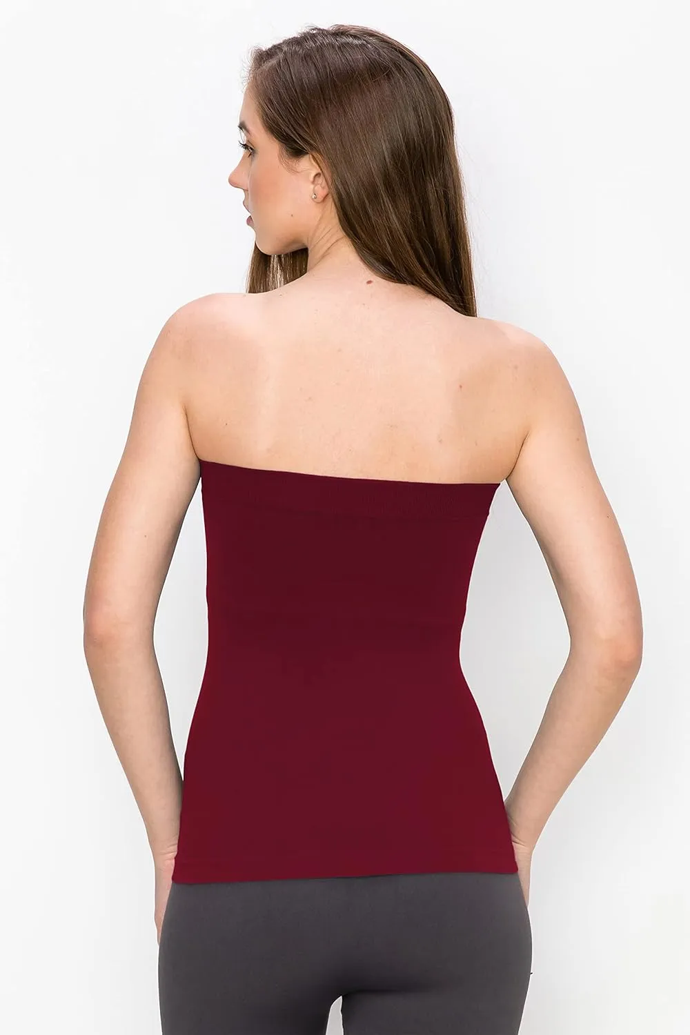 Kurve Medium Length Tube Top with Built-in Shelf Bra, UV Protective Fabric UPF 50  (Made with Love in The USA)