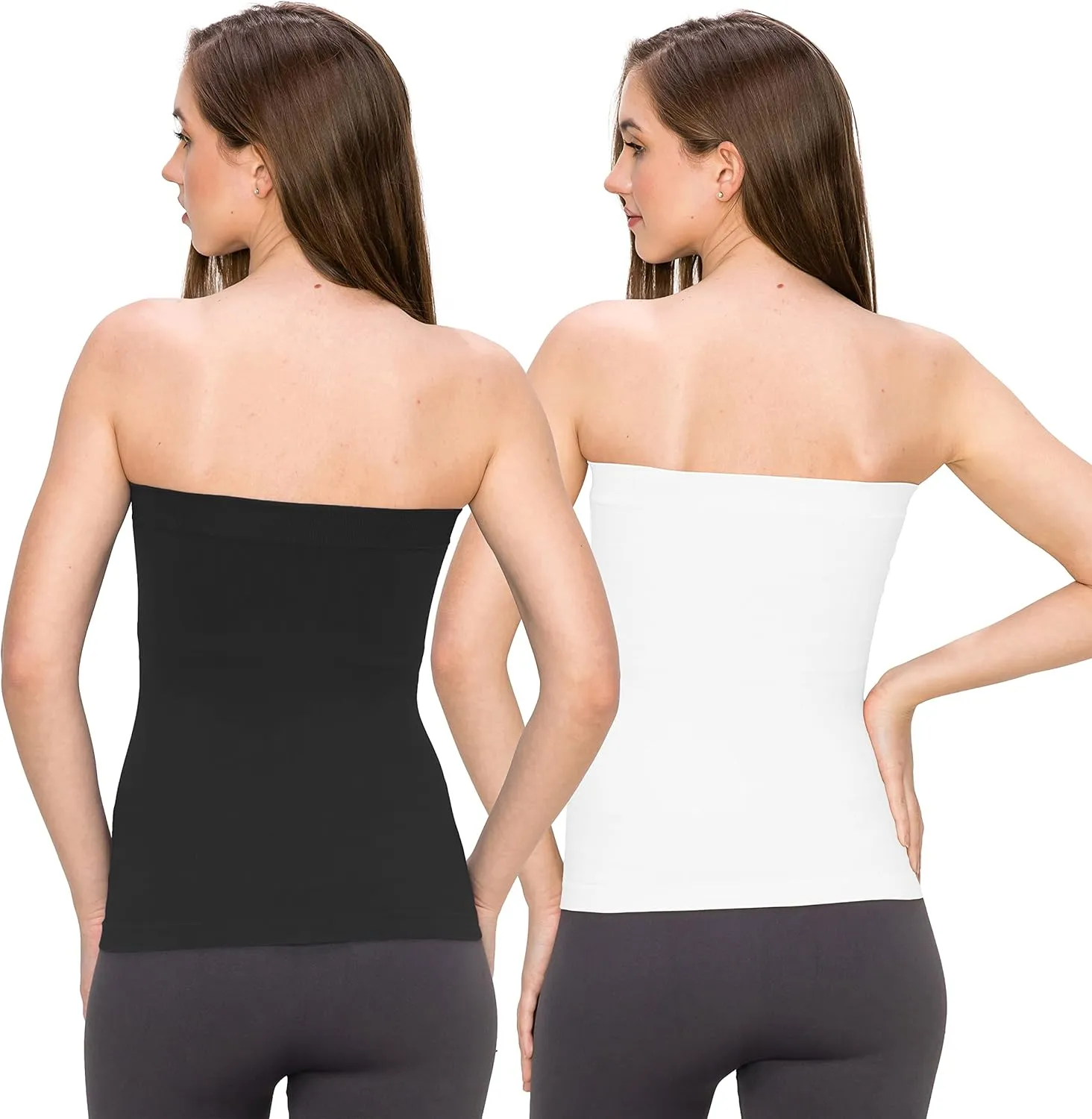 Kurve Medium Length Tube Top with Built-in Shelf Bra, UV Protective Fabric UPF 50  (Made with Love in The USA)