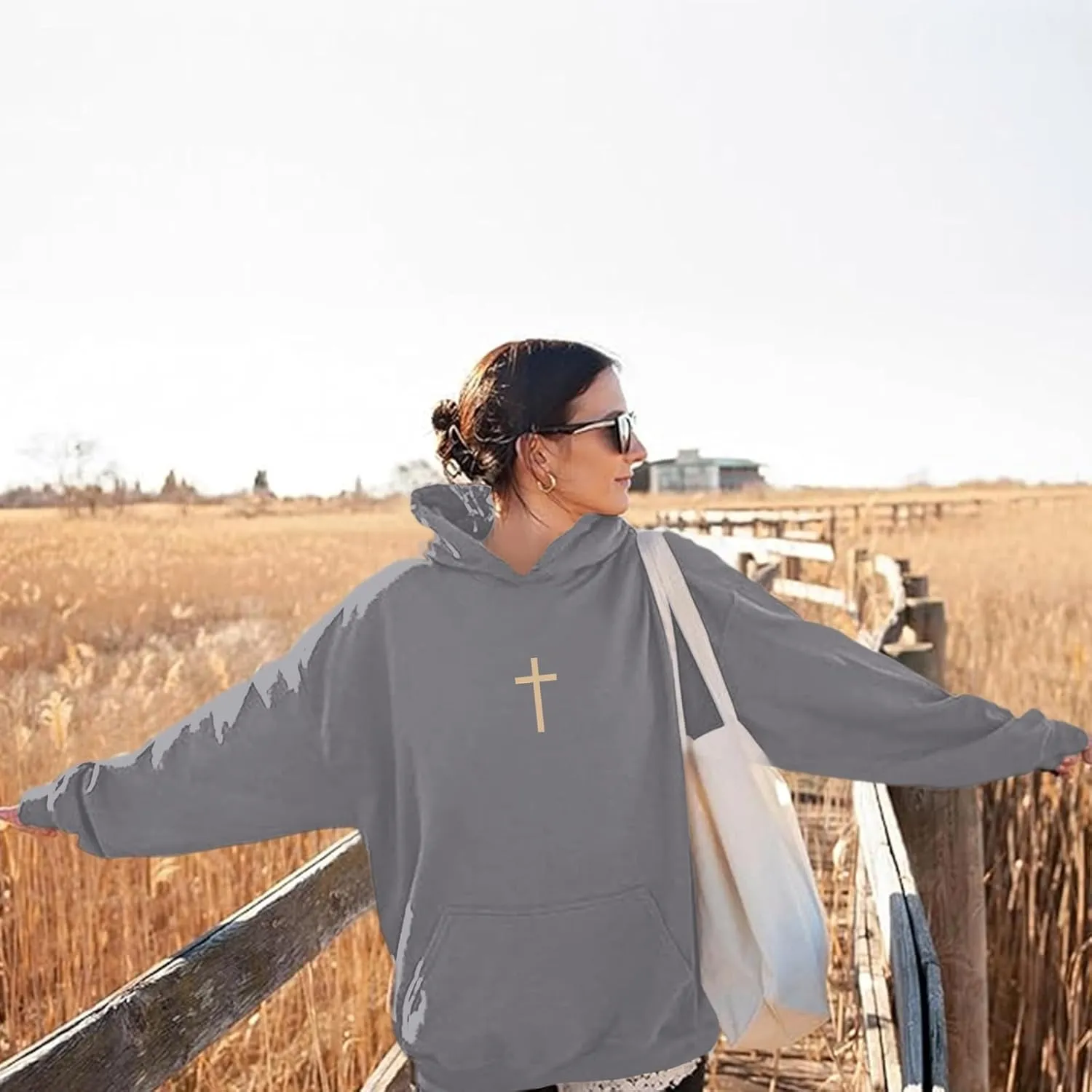 Let All That You Do Be Done in Love Hoodie for Women Christian Faith Sweatshirt Bible Verse Religious Pullover Tops