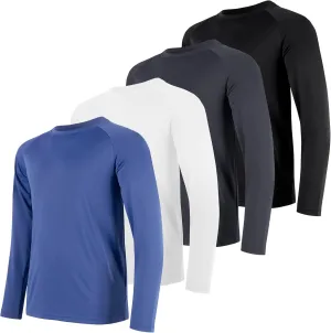 Long Sleeve Shirts for Men Quick Dry Moisture Wicking Sun Protection Workout Mens Long Sleeve Tee Shirts