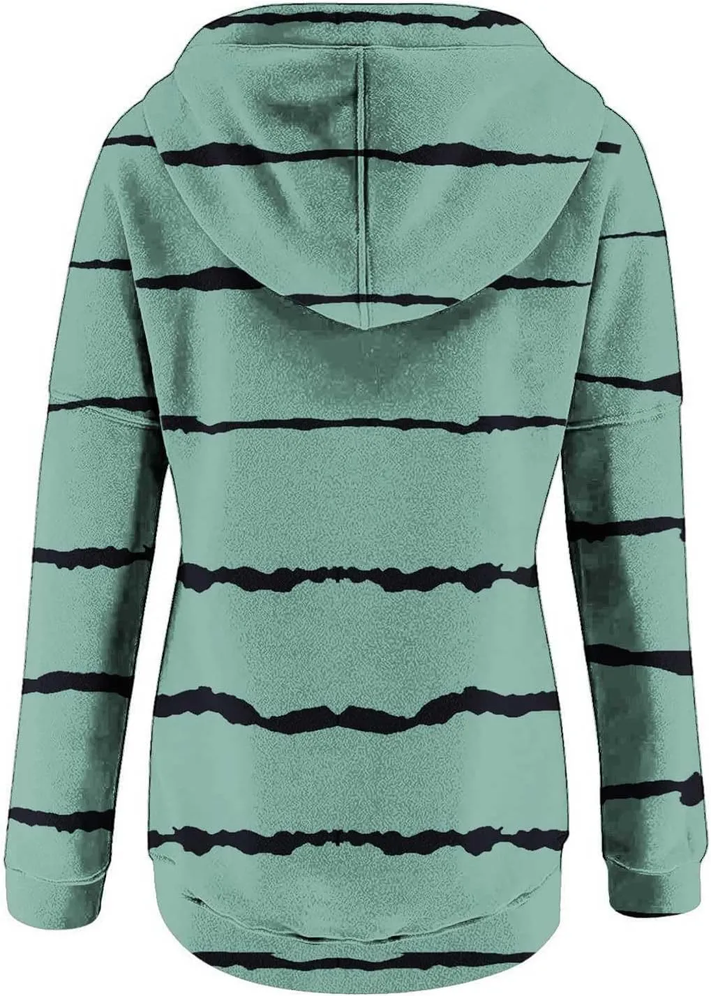 LRMQS Womens Hoodies Pullover Trendy Button Drawstring Hooded Striped Sweatshirt Loose Fit Fall Fashion 2024 Casual Pullover