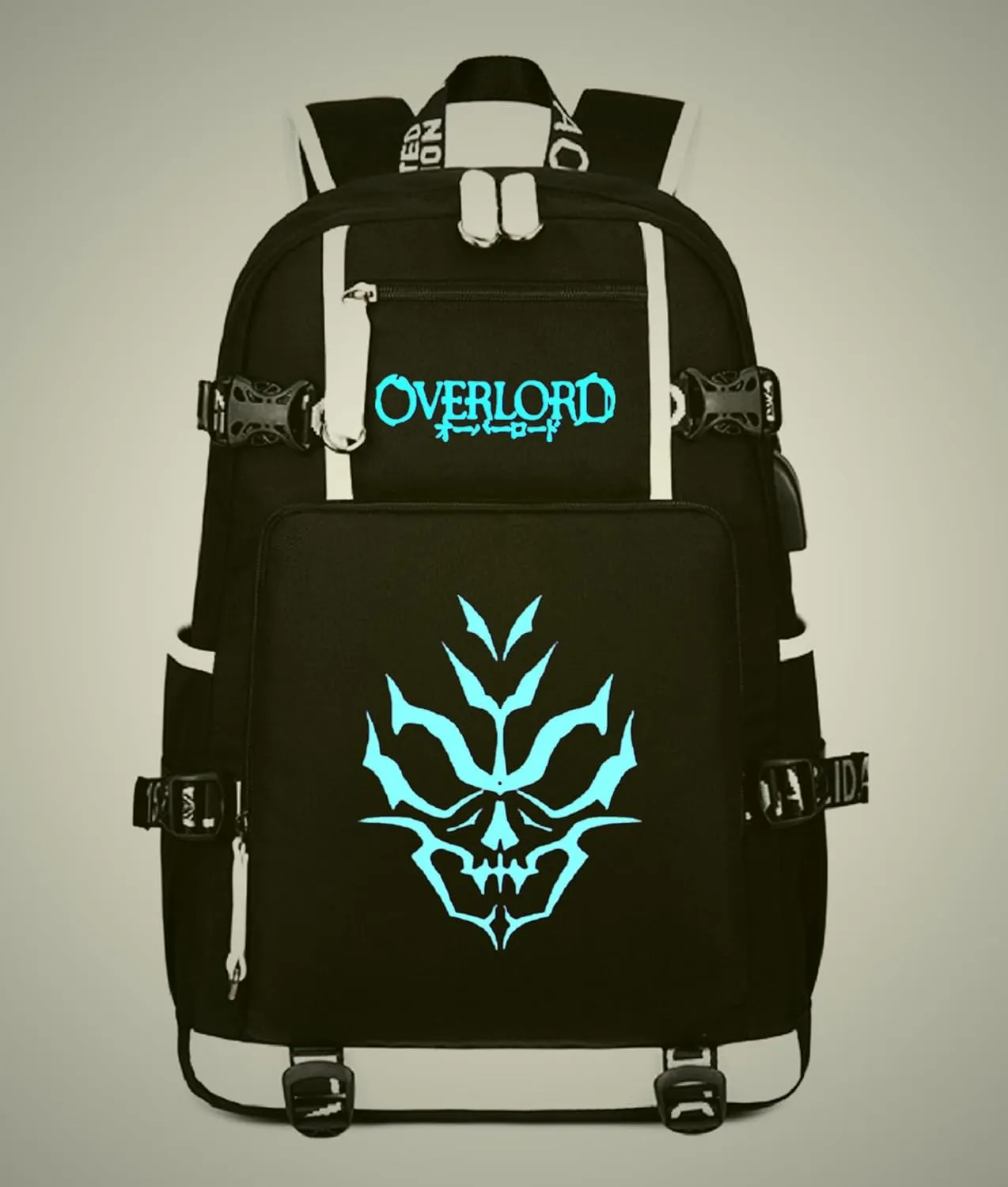 Luminous Anime OverLord Backpack Ainz Ooal Gown Daypack Laptop Bag Student Bag School Bag 2