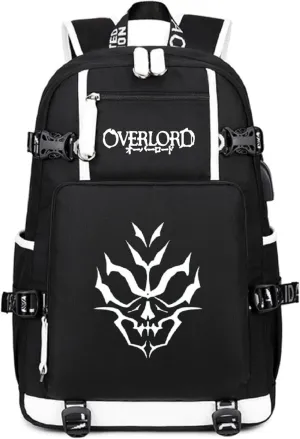 Luminous Anime OverLord Backpack Ainz Ooal Gown Daypack Laptop Bag Student Bag School Bag 2