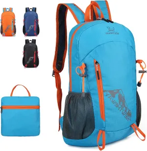 Lywencom Hiking Backpack,20L sports lightweight folding waterproof ultra-light backpack suitable for outdoor camping picnic(blue), LW026