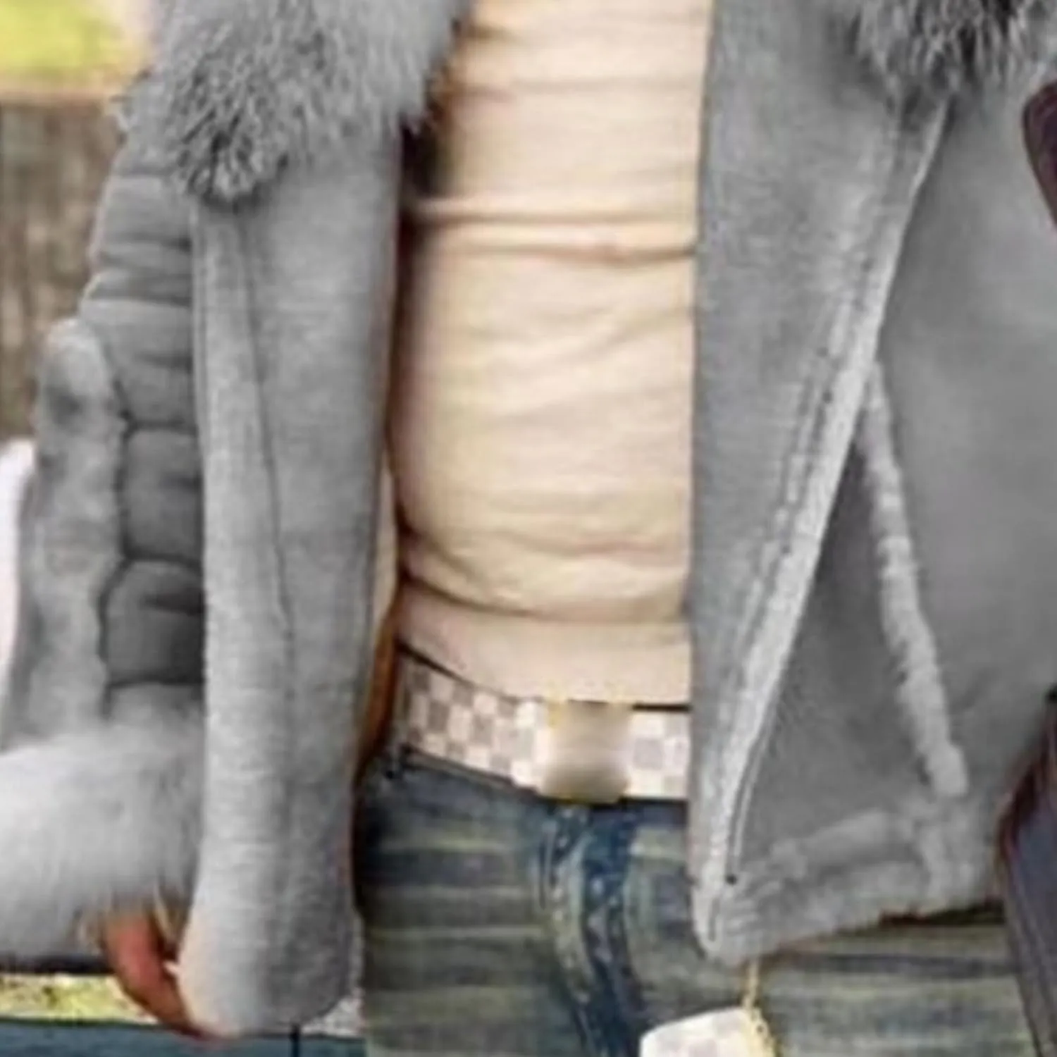 Maiyifu-GJ Men's Winter Coat Faux Leather Jacket Thicken Warm Fleece Lined Overcoat Windproof Vintage Trench Coats Outerwear