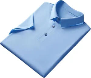 Men Polo Shirts Summer Classic Short Sleeve Tee Breathable Quick Dry Men Golf T-Shirt