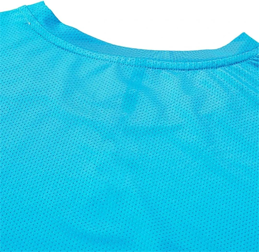 Mens Gym Training Shirt Quick Dry Tee Summer Fashion Workout Running Football Jersey Casual Top