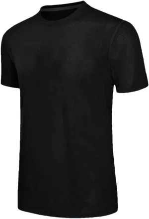 Mens Gym Training Shirt Quick Dry Tee Summer Fashion Workout Running Football Jersey Casual Top