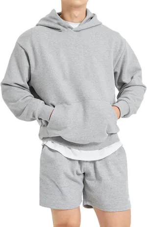 Men's Hoodies Loose Fit Pullover Casual Fashion Long Sleeve Hooded Sweatshirts with Pocket