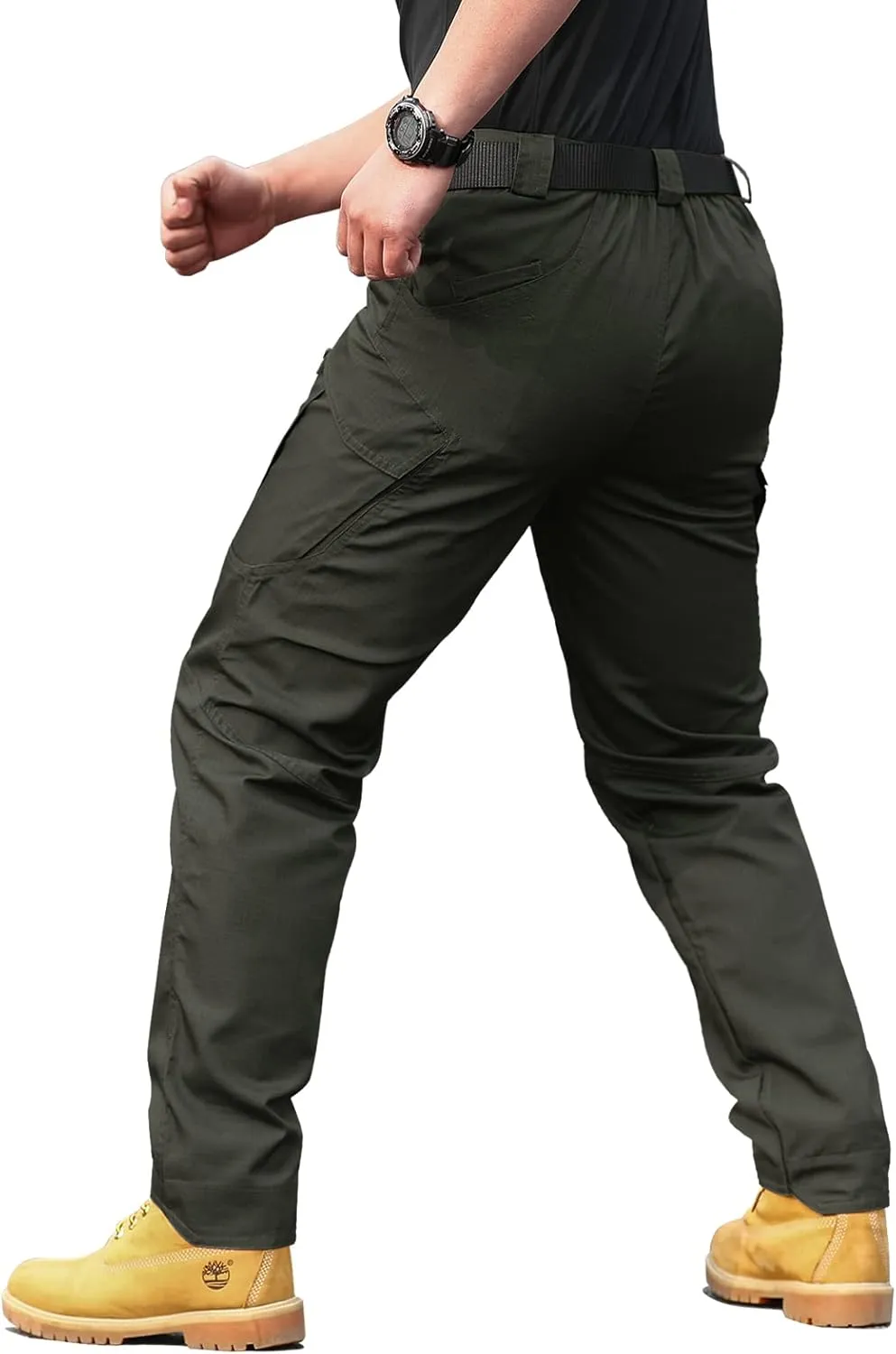 Men's Work Tactical Pants Water Repellent Lightweight Cargo Pants for Combat Outdoor