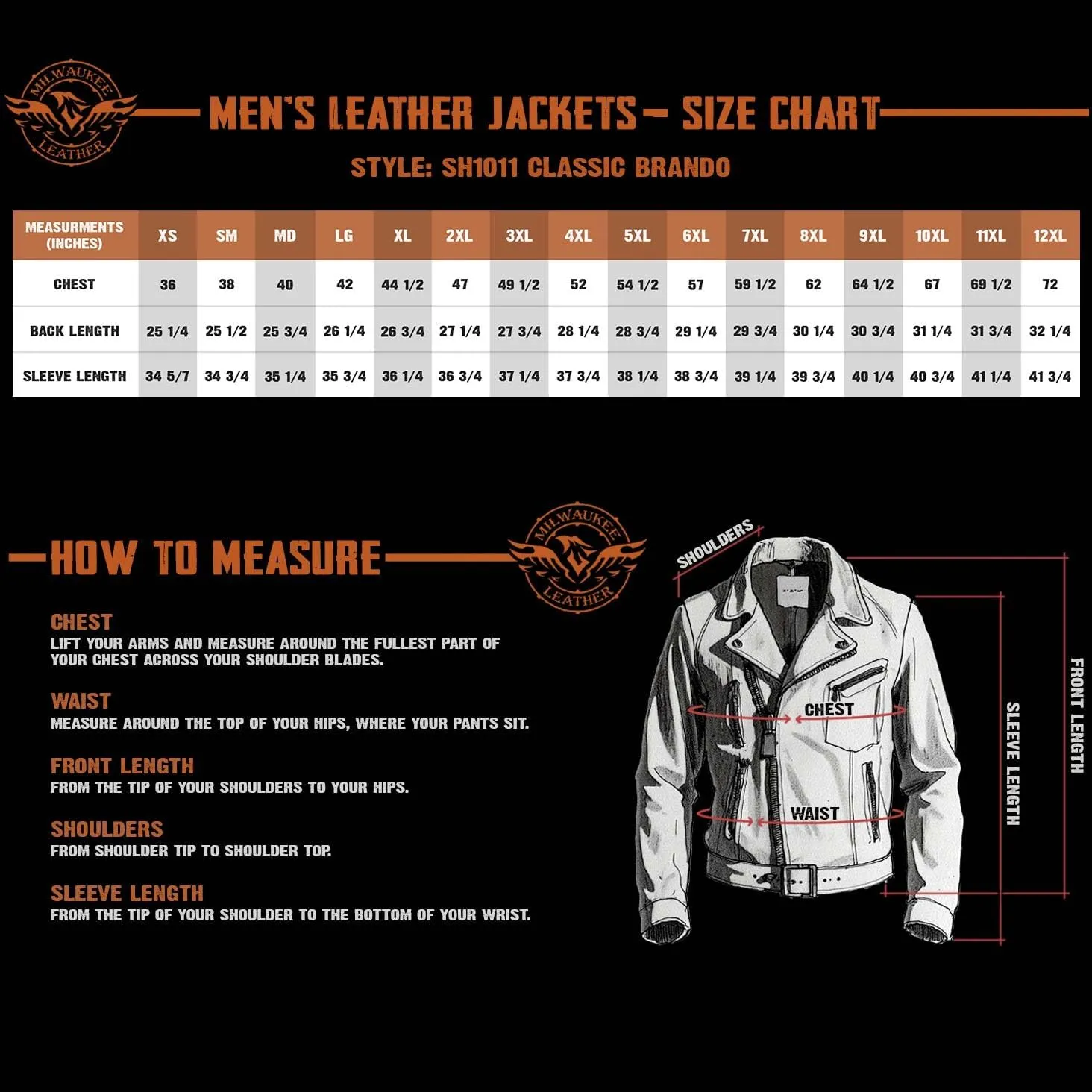 Milwaukee Leather LKM1781 Men's The Legend Classic Black Premium Leather Motorcycle Jacket w/Quilted Liner