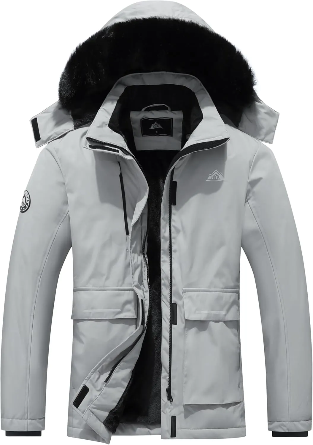 MOERDENG Women's Waterproof Winter Snow Coat Windproof Ski Jacket Hooded Snowboarding Jackets