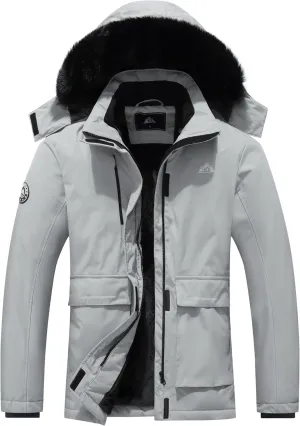MOERDENG Women's Waterproof Winter Snow Coat Windproof Ski Jacket Hooded Snowboarding Jackets