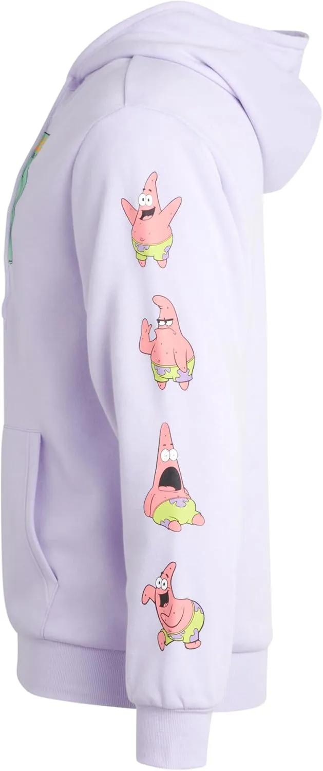 Nickelodeon Mens SpongeBob and Patrick Fleece Sweatshirt  Men and Womens Unisex Pullover Hoodie (Size: S-XL)