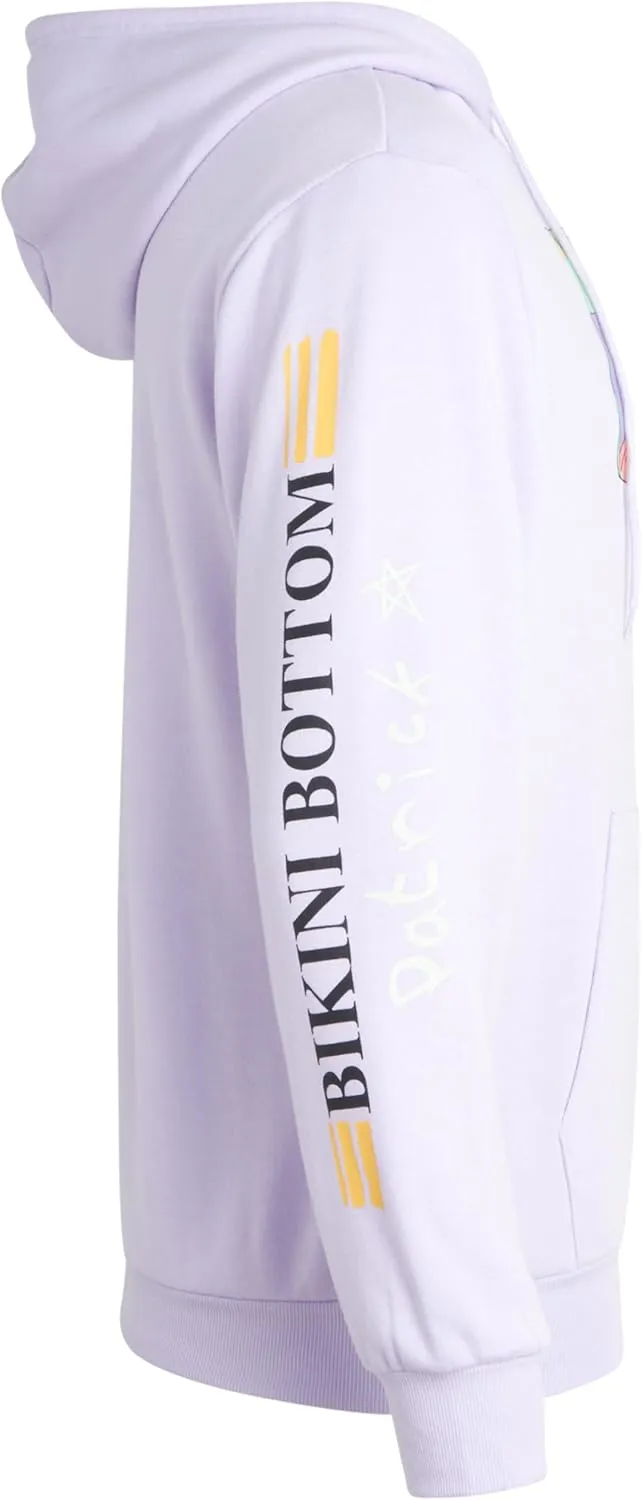 Nickelodeon Mens SpongeBob and Patrick Fleece Sweatshirt  Men and Womens Unisex Pullover Hoodie (Size: S-XL)