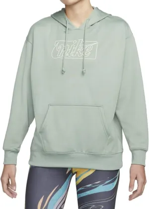 Nike Women's Therma Hybrid Fleece Oversized Hoodie (US, Alpha, Large, Regular, Regular, Jade Green)