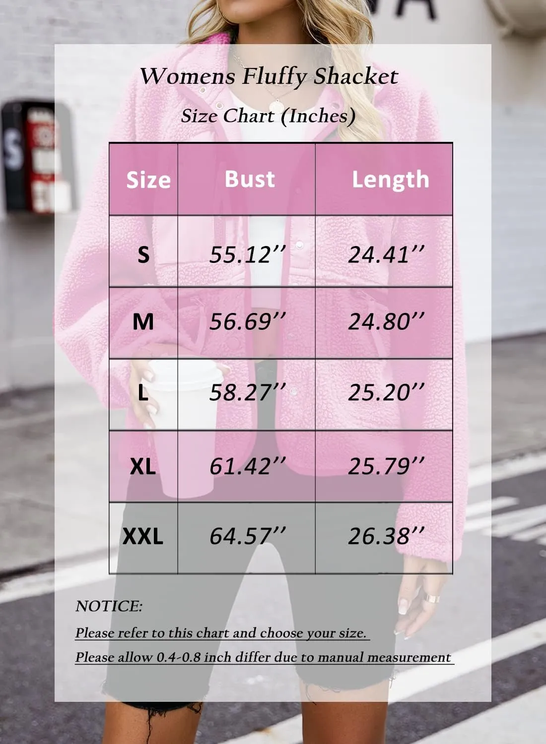 Nirovien Womens Fuzzy Fleece Jacket Button Down Sherpa Coats Casual Winter Warm Outwear with Pockets