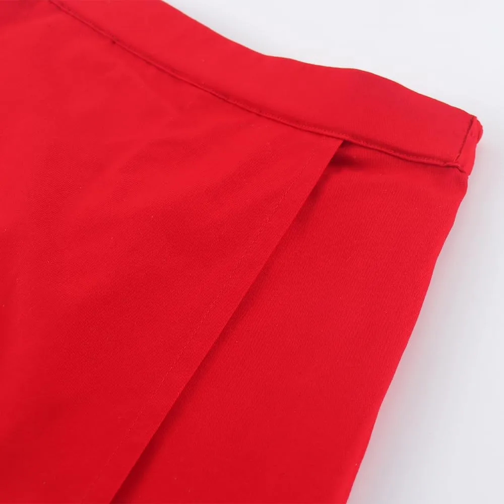 Noomelfish Girls Wrap Skort Cute School Uniform Skirt Shorts (5-12 Years)