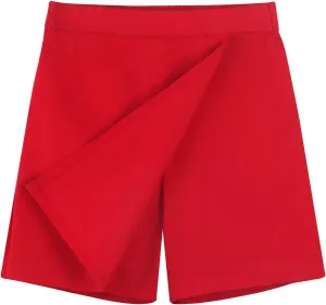 Noomelfish Girls Wrap Skort Cute School Uniform Skirt Shorts (5-12 Years)