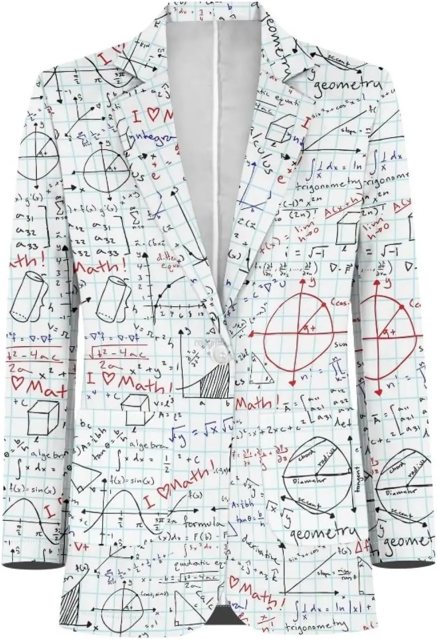 Novelty Women's Casual Blazers Long Sleeve Open Front Button Work Offic Blazer Jackets with Pockets