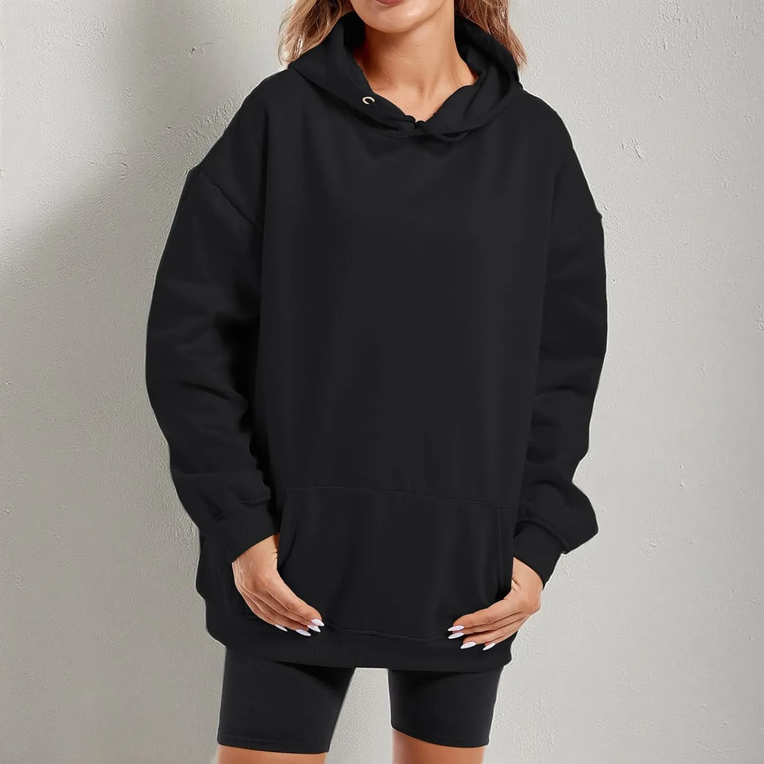Oversized Cute Graphic Aesthetic Hoodies for Women Teen Girls Floral Butterfly Print Hooded Sweatshirt Pullover Tops