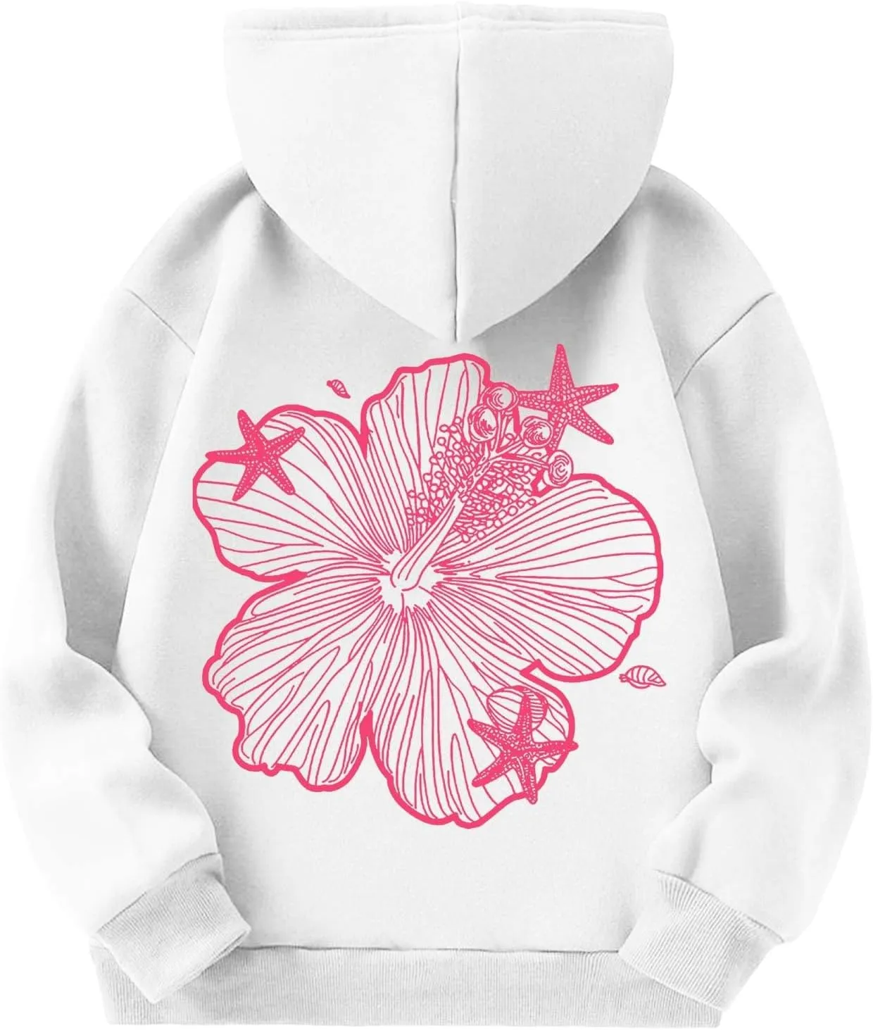 Palm Puff Hoodie for Kids Letter Graphic Hoodie Cute Preppy Sweatshirt Teen Girls Long Sleeve Tops with Pockets
