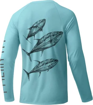 Palmyth Fishing Shirts for Men Long Sleeve UPF 50  T Shirt Sun Protection Tee UV T-Shirts