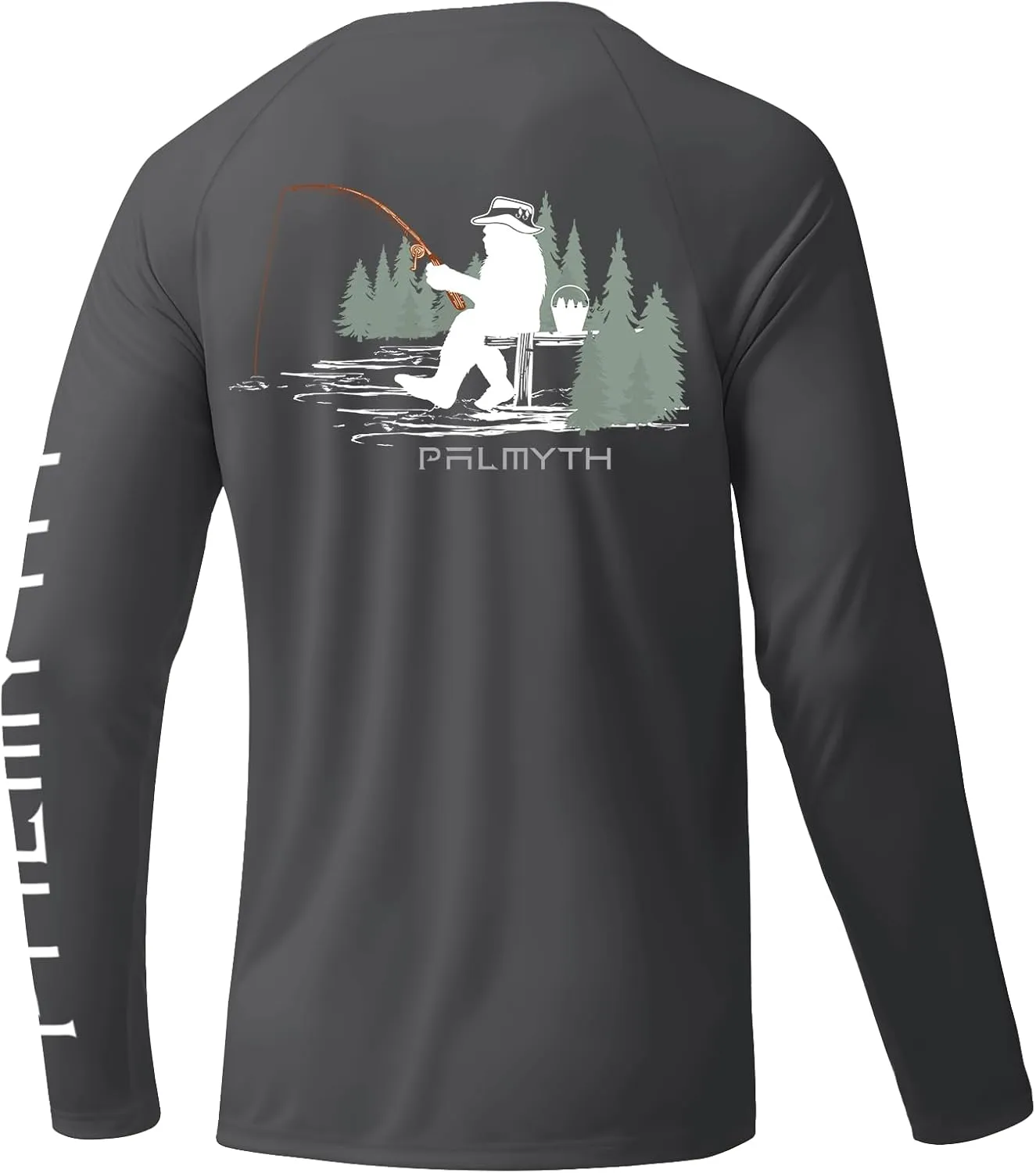 Palmyth Fishing Shirts for Men Long Sleeve UPF 50  T Shirt Sun Protection Tee