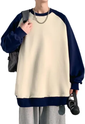 POHADON Color Block Oversized Hoodie for Men Women Sweatshirts Long Sleeve Fall Clothes 2025 Baggy Y2k Vintage Streetwear