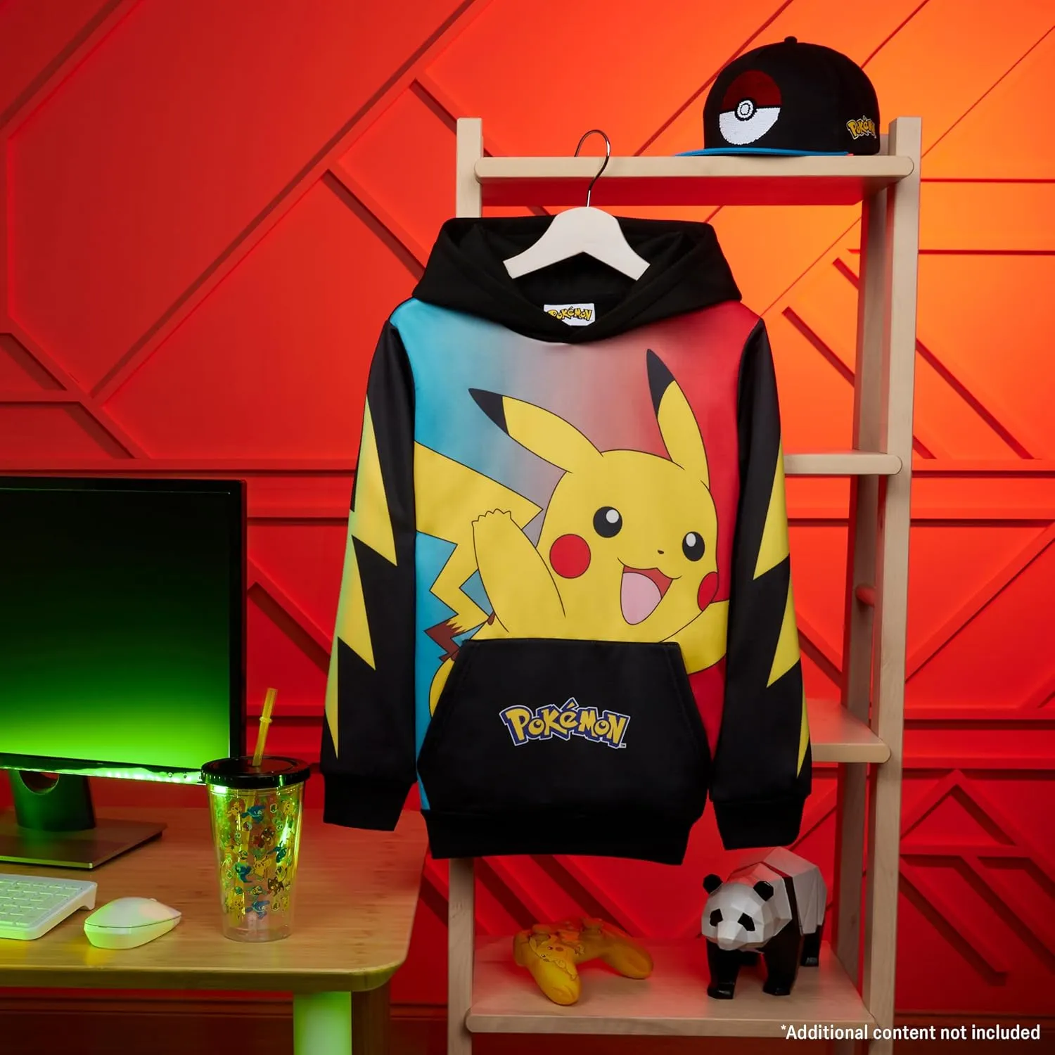 Pokemon Hoodie for Boys & Teens Hooded Sweatshirt Warm Anime Pikachu Sweater