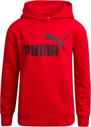 PUMA Boys' Athletic Hoodie - Fleece Pullover Hoodie Sweatshirt with Kangaroo Pockets - Fashion Hoodies for Boys (Sizes: 8-20)