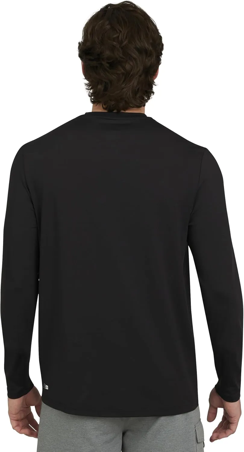 Quiksilver Men's Swimwear Regular Fit UPF 50 Long Sleeve Sun Tee Rash Guard Shirt (S-XXL)