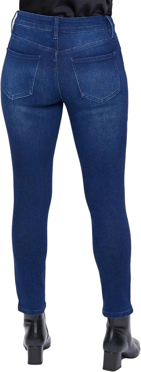 Royalty For Me Womens YMI Jeans Women's Vintage High Rise Button Fly Skinny Anklet Jeans