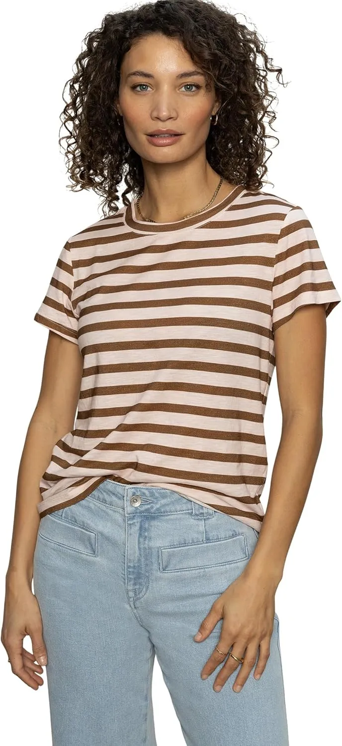 Sanctuary The Perfect Tee - T-Shirt for Women - Short Sleeved Construction - Classic Crew Neckline - Printed