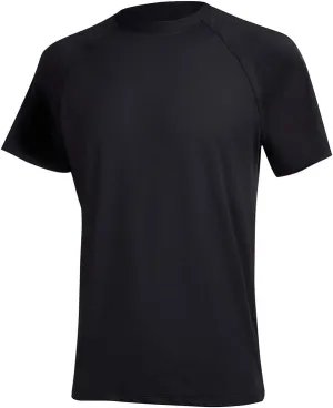 Satankud Men's UPF 50  Rashguard Swim Tee Short Sleeve Running Shirt Swimwear Swim Hiking Workout Shirts