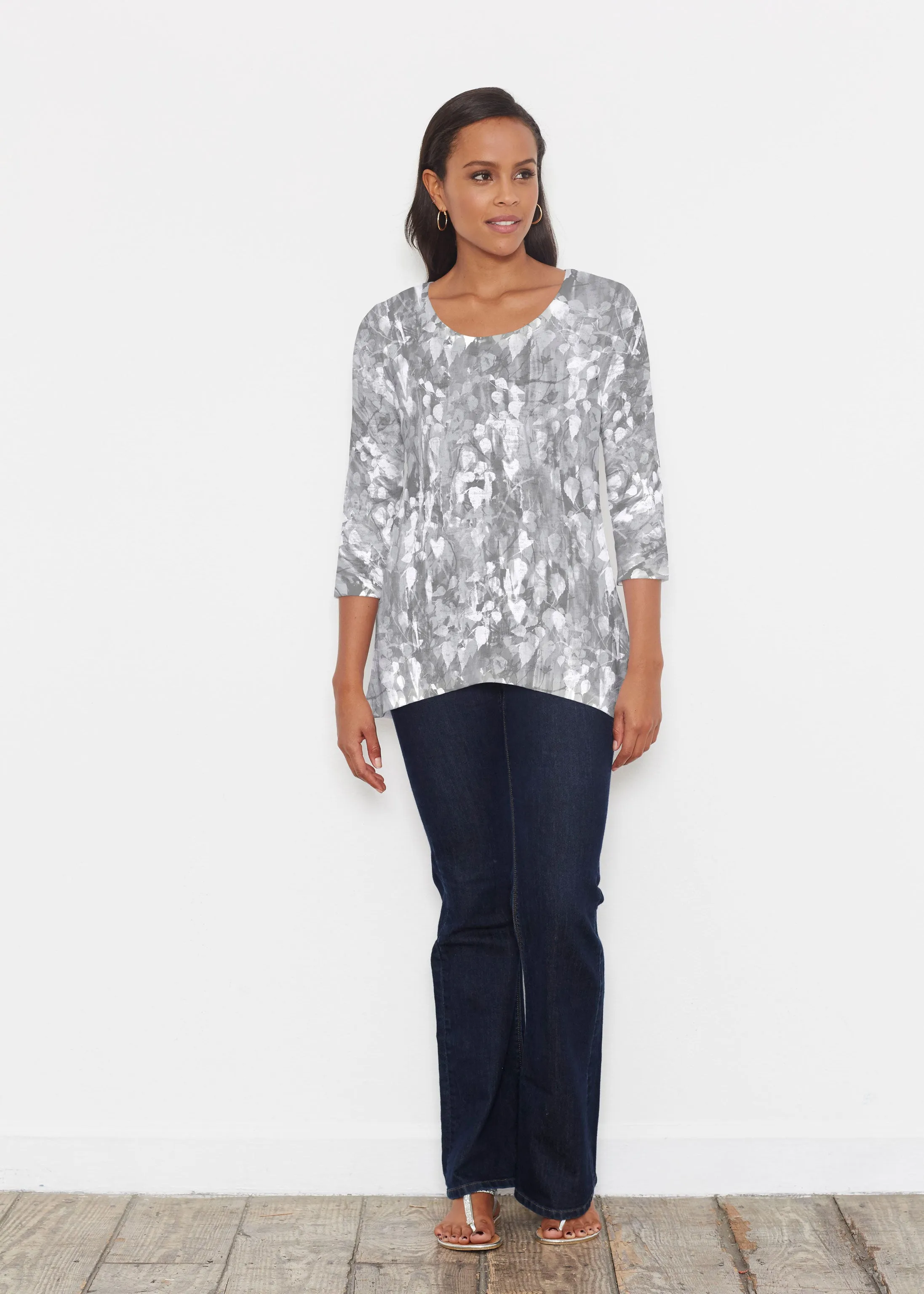 Shadow (7869) ~ Katherine Hi-Lo Thermal Tunic