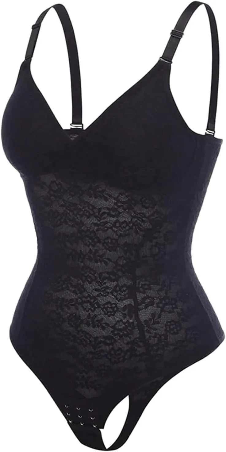 Shapewear Lace Tummy Control Shapeware Built-in Bra Corset Tops Women Shapewear Camisole Butt Lifter Jumpsuits Body Shaper