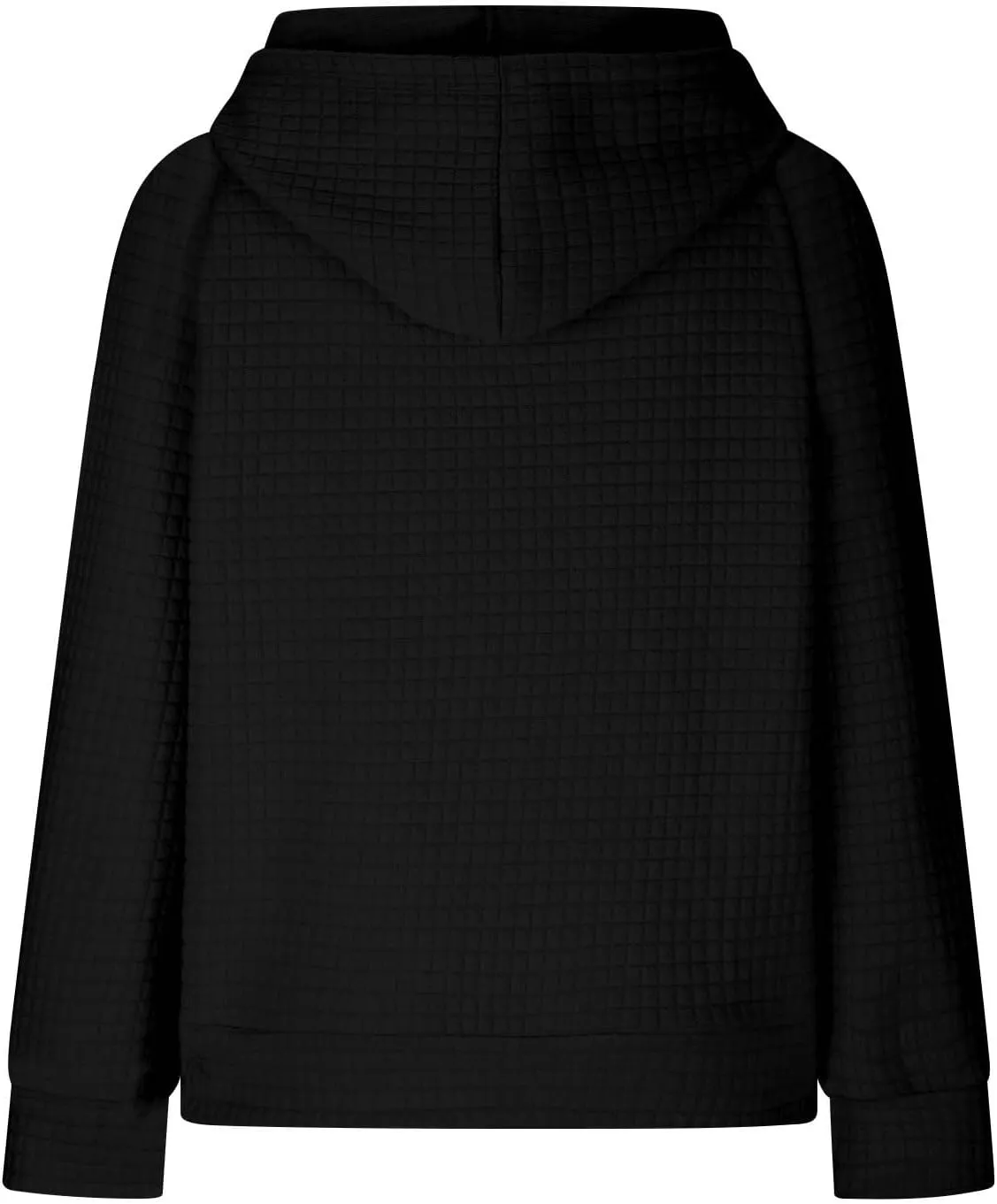 SMIDOW Oversized Hoodies For Women Trendy 2023 Waffle Knit Hooded Sweatshirt Casual Loose Fall Winter Pullover Tops