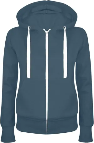 SMIDOW Women's Fall Fashion 2023 Hooded Sweatshirts Fall Teen Girl Thin Cotton Zip Up Hoodie Jacket Fall Outfits Clothes