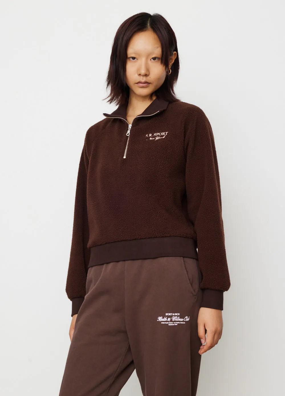 Sport Sherpa Quarter Zip Sweatshirt