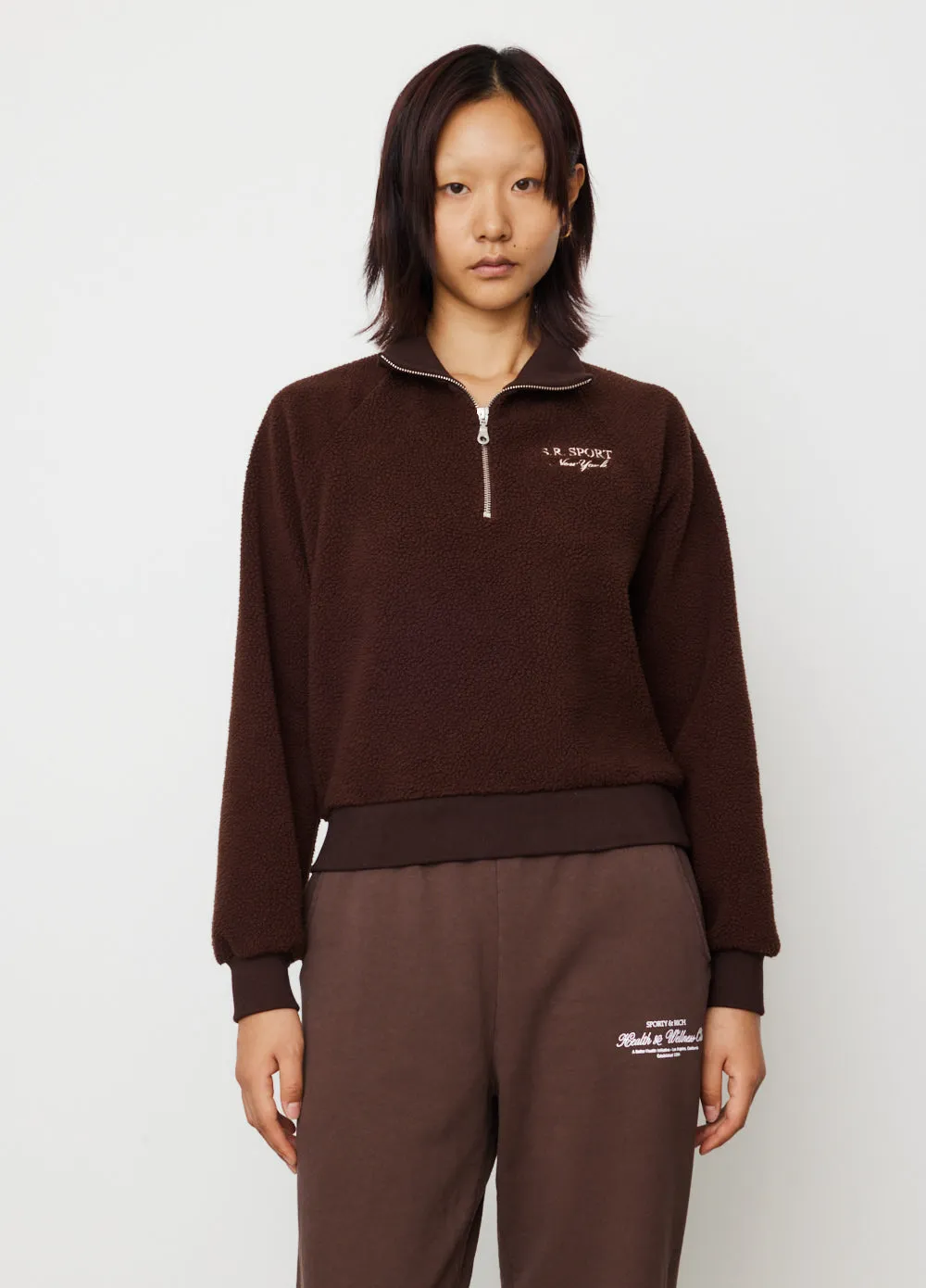 Sport Sherpa Quarter Zip Sweatshirt