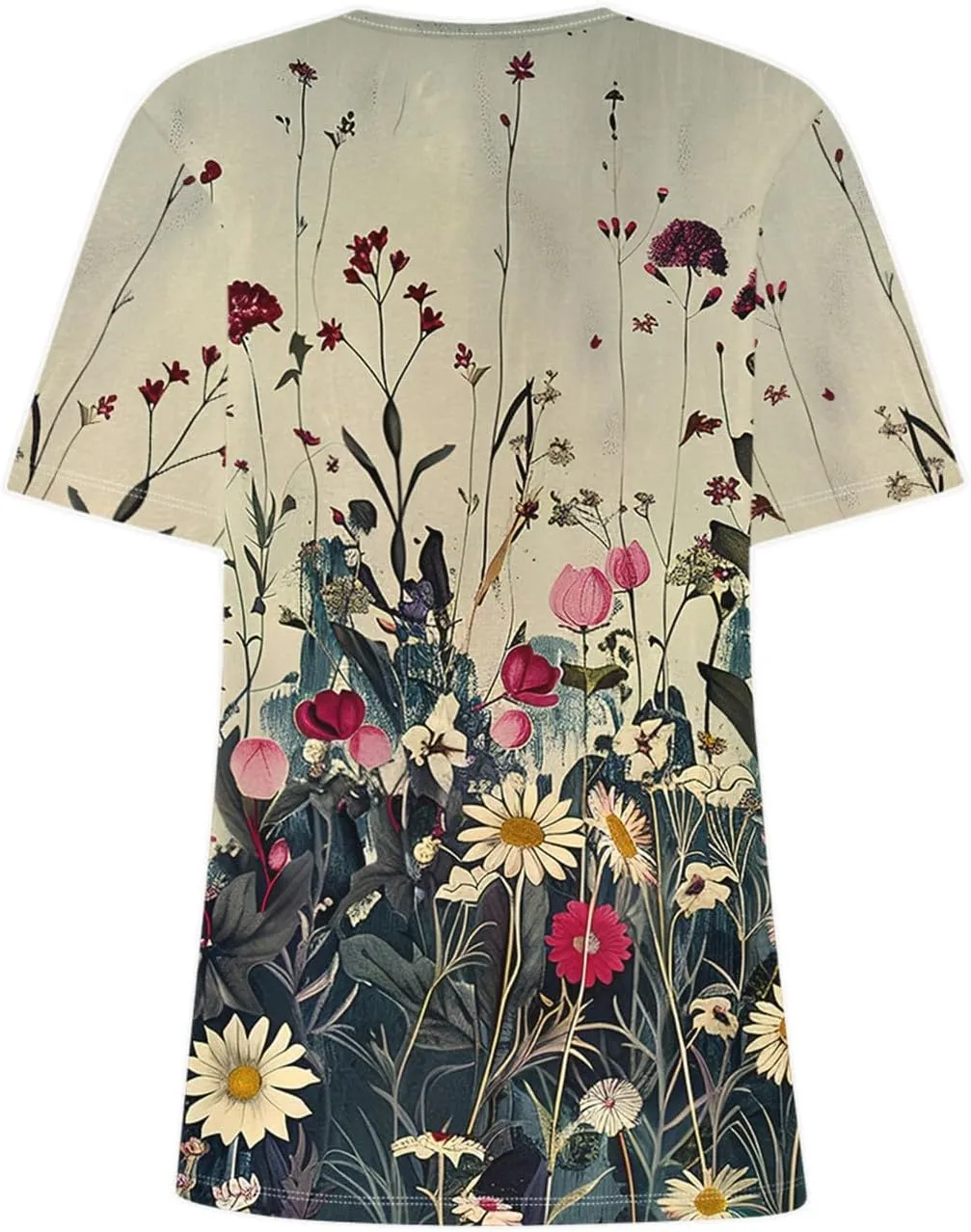 Square Neck Tops for Women Soft Cotton Short Sleeve Shirt Loose Fit Front Pleated Tops 2024 Trendy Summer Graphic Tee
