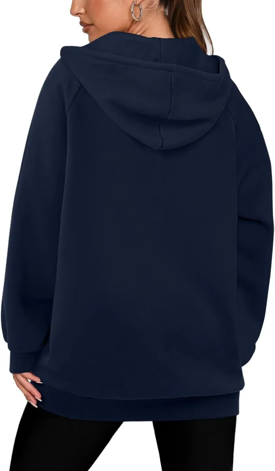 StunShow Women's Zip Up Hoodies Oversized Fleece Long Sleeve Sweatshirts Casual Fall Jacket Coat with Pocket(S-3XL)