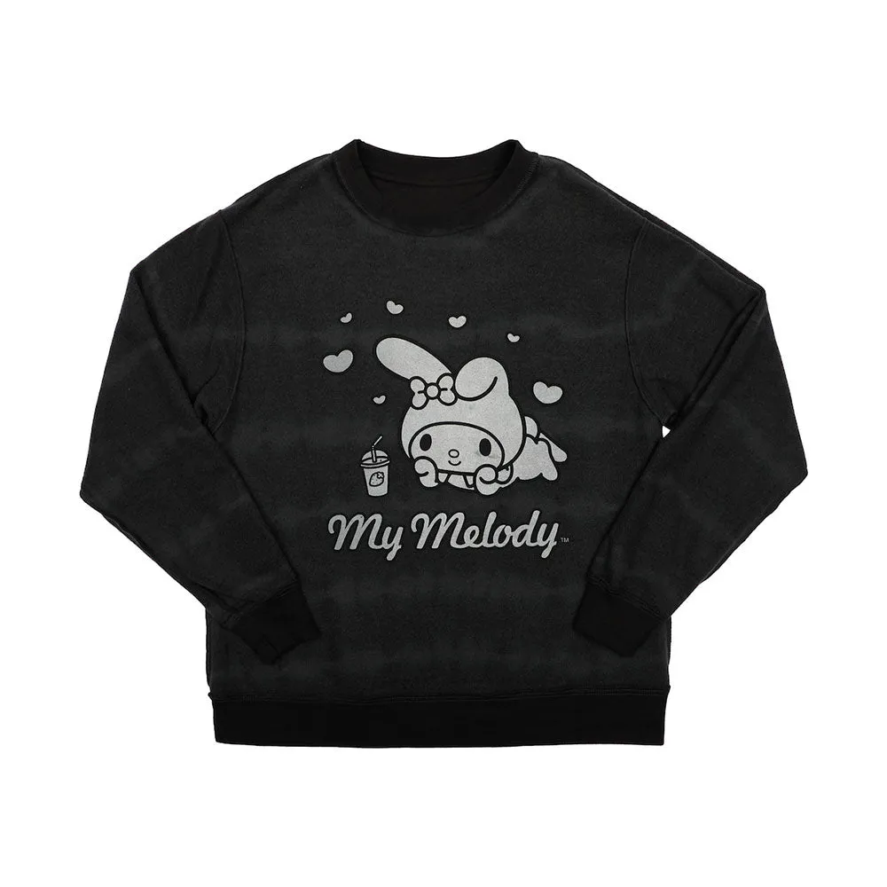 Sweatshirt - Kuromi And My Melody Reversible Sweatshirt