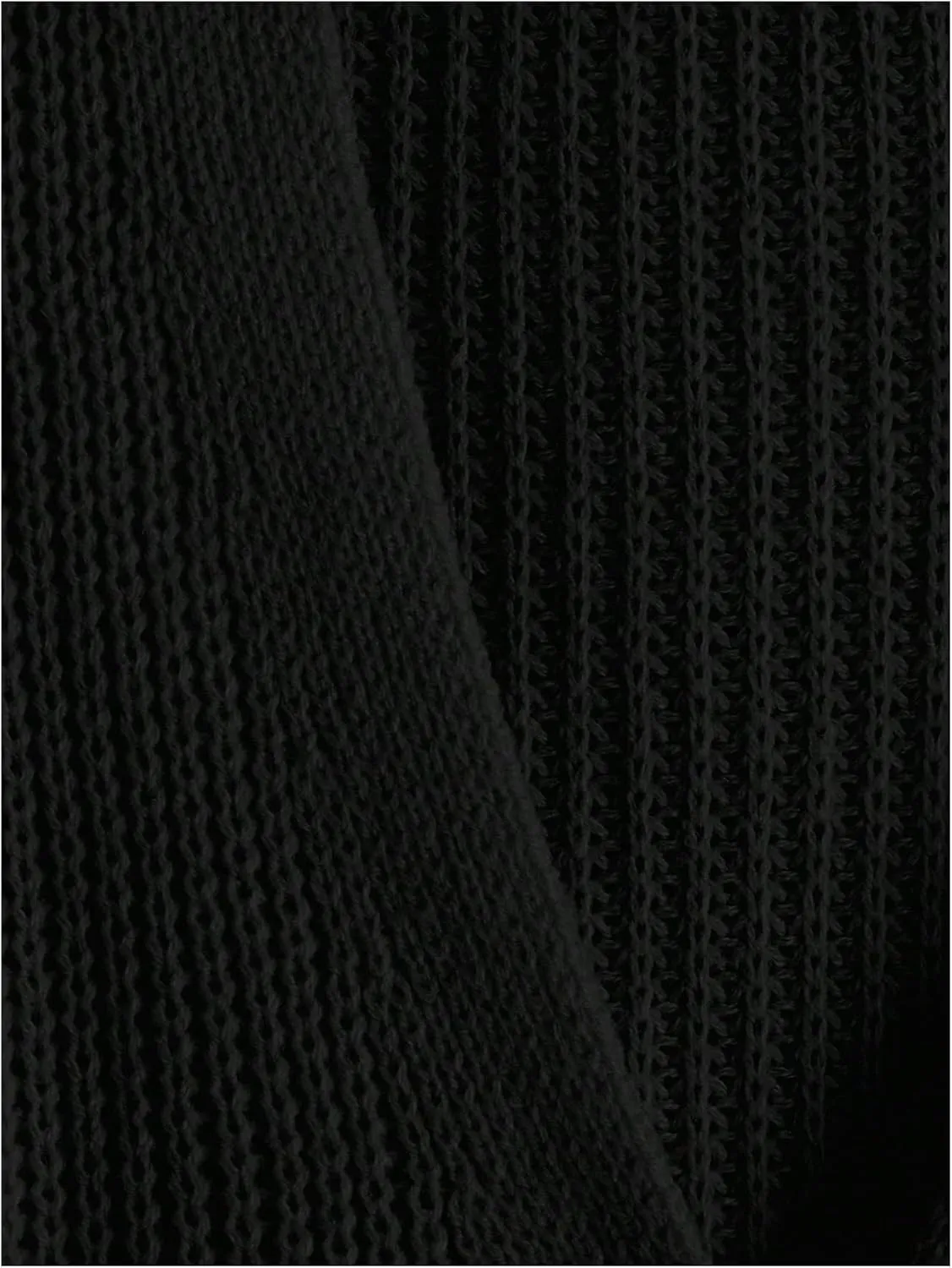 SweatyRocks Girl's Long Sleeve Drop Shoulder V Neck Button Front Ribbed Knit Cardigan Sweaters